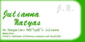 julianna matyas business card